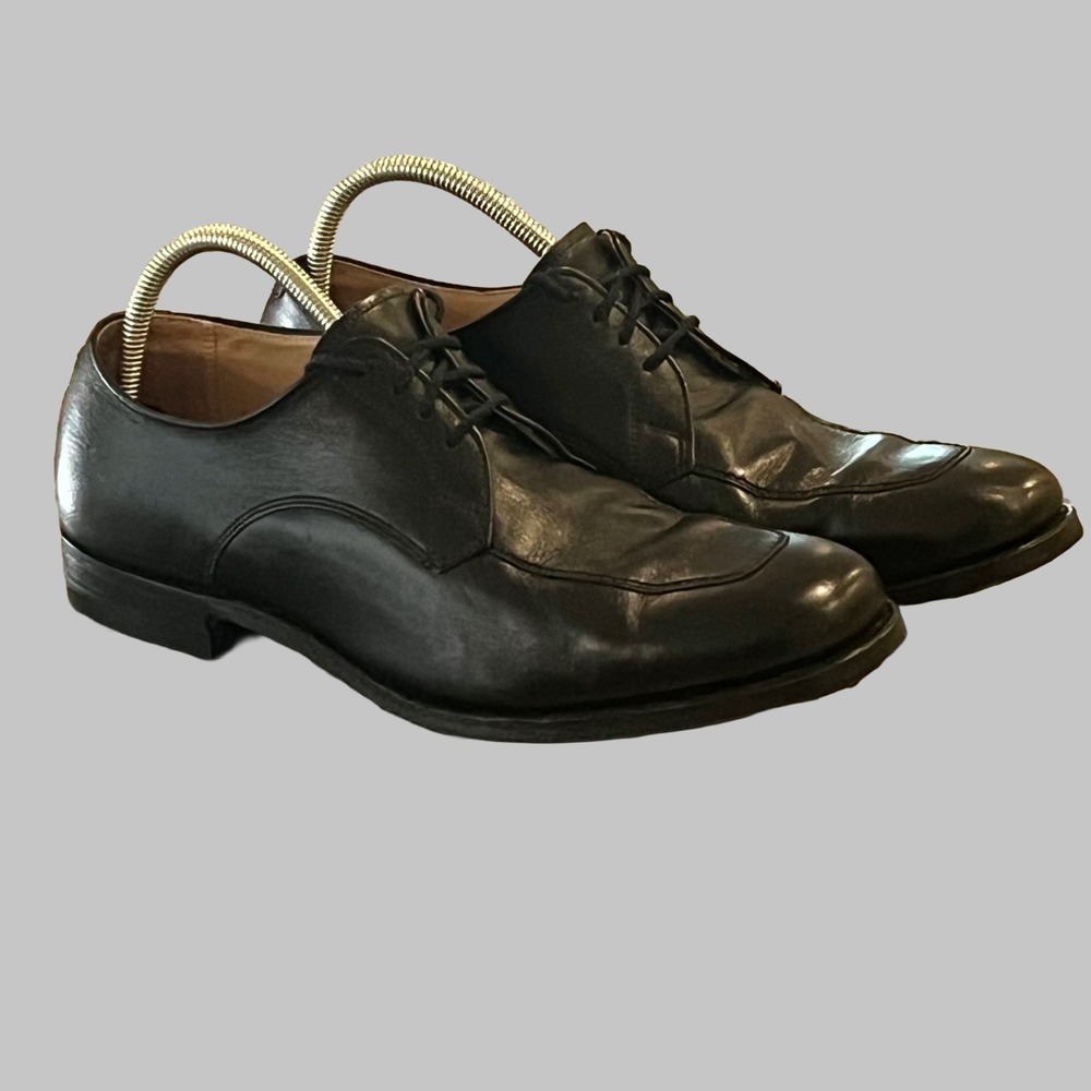 Alden 757 Shoes Mens 10.5 Black Apron Toe Bluchers Foot Balance Heel